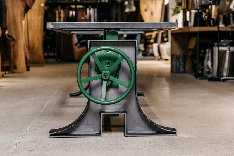 Tischgestell h&ouml;henverstellbar aus Stahl Hookes