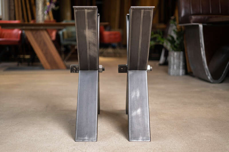 Stahlkreuz Tischgestell aus Metall Kirk 88 x 72cm - Ansicht 3