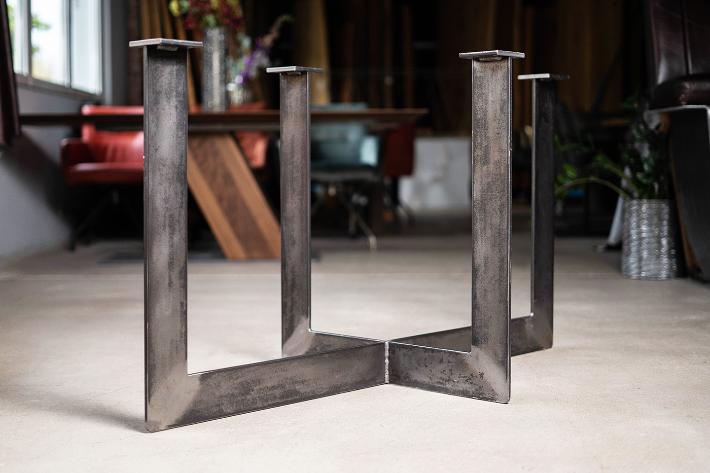 Prototyp Tischuntergestell aus Stahl