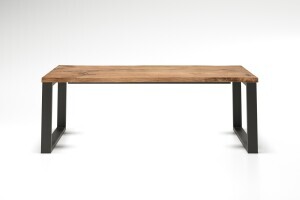 Holzesstisch Kettil aus Eiche mit Baumkante nach Ma&szlig;l - #custom.ansicht# 2