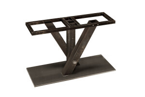 Schwarzes Metallgestell für eine Tischplatte Modell Lennox