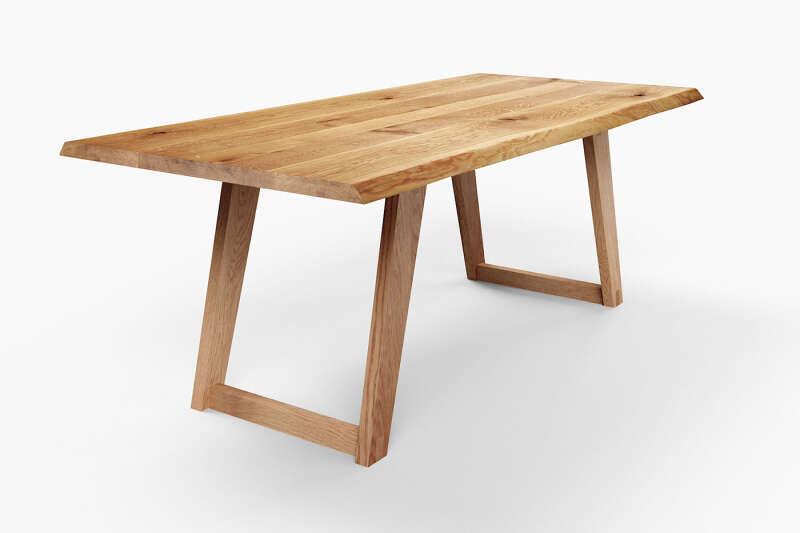 Tisch Eiche mit Baumkante