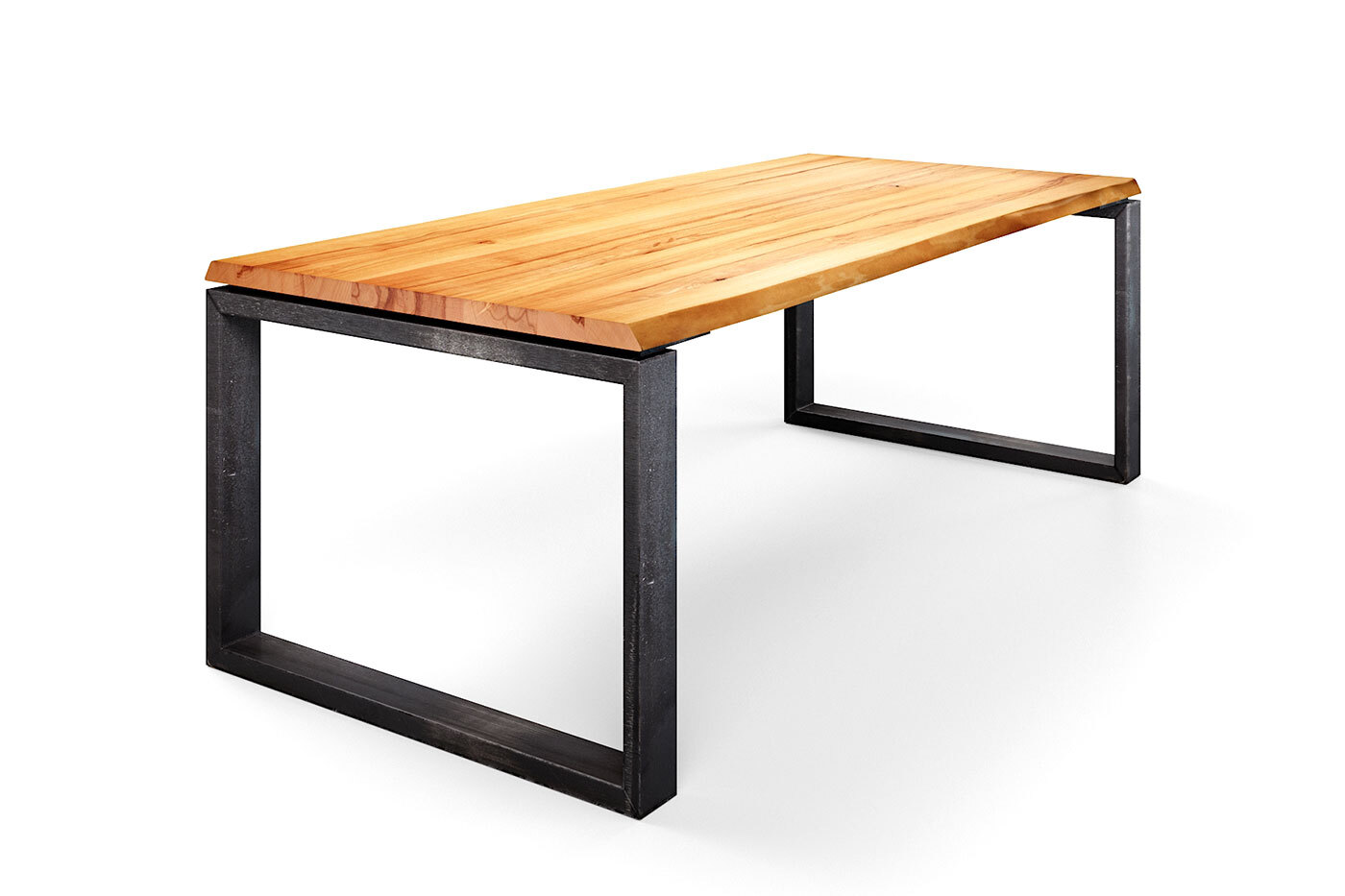 Echtholztisch mit Baumkante Vardo Kernbuche