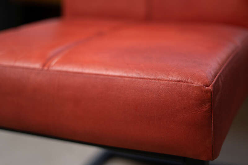 Sitzfläche Polsterung Leder Detail