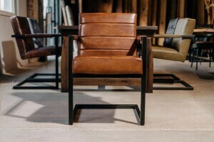 Freischwinger Stuhl Metall-Gestell Jody - #custom.ansicht# 2
