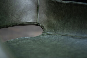 Sitzschale aus echtem Leder Detail