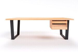 Holz und Metall Schreibtisch nach Maß Anan