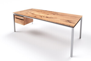 Schreibtisch modern Eiche Altholz Filigrando - #custom.ansicht# 3