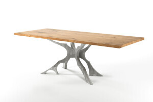 Design Tischgestell Stahl Alegra 118 x 64 cm - Ansicht 2