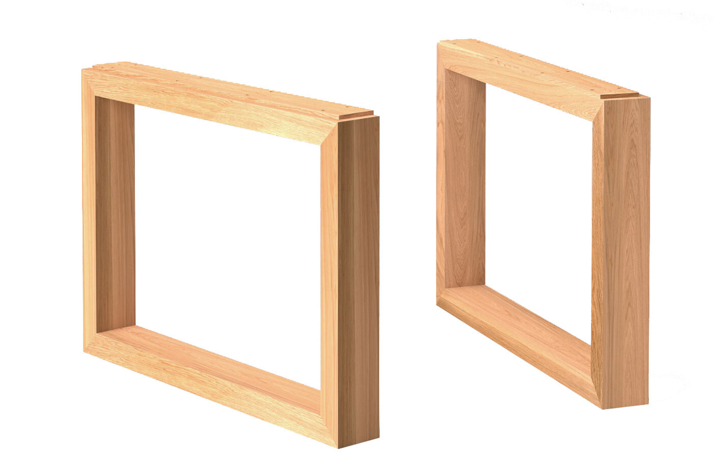 Tischuntergestell nach Maß aus Buchenholz Modell Marten