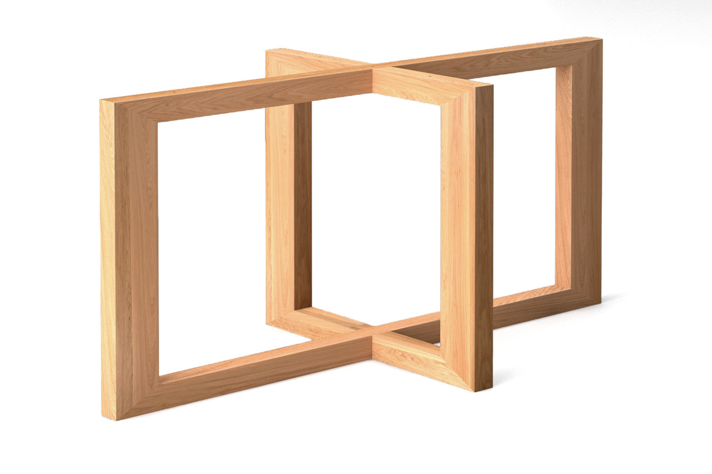 Massives Buche Tischgestell aus Holz Rasmus