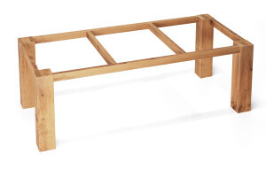 Holttischgestell aus der Eiche für Tischplatten vom Modell Almina