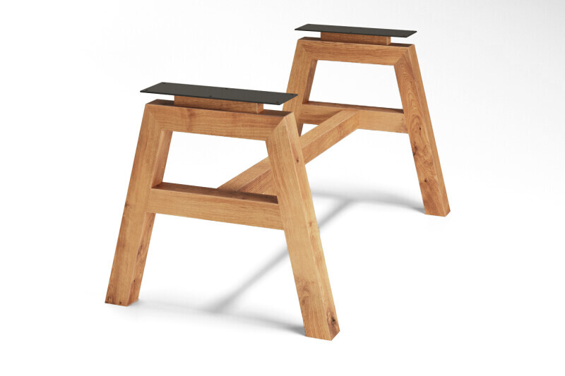 Holztisch Untergestell aus der Eiche nach Maß gefertigt vom Modell Helena