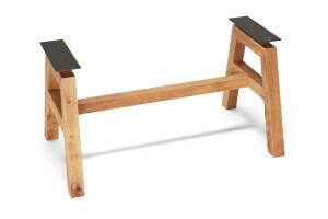 Massivholz Tischgestell Helena aus massiver Eiche - #custom.ansicht# 2