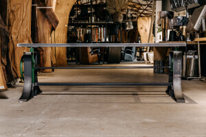 Industrial Tischuntergestell mit Höhenverstellung Hookes