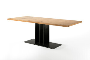 Tischgestell industriell mit Tischplatte Eiche