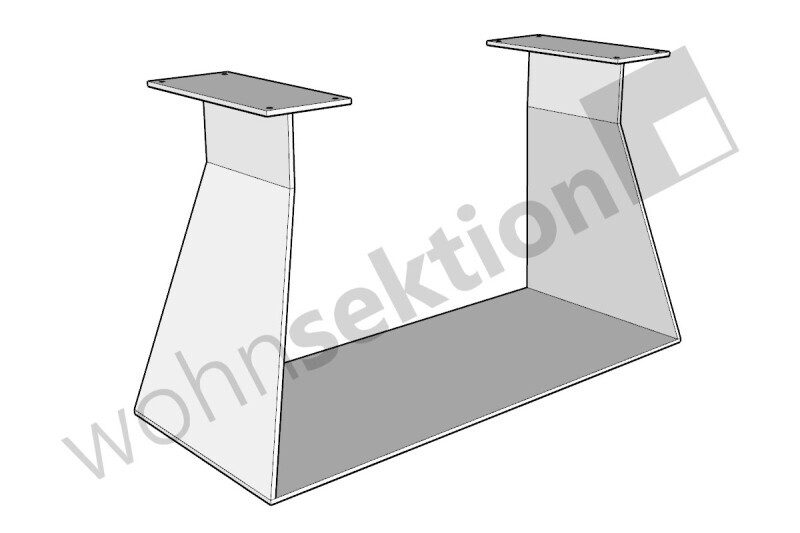 Stahl Tischgestell Haaron Skizze 1