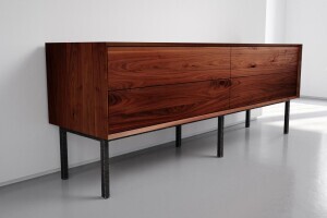 Wohnzimmer Sideboard mit Schubk&auml;sten Nussbaum X-Line - #custom.ansicht# 3