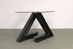 Industrial Design Tischgestell Z² aus Stahl Doppel-T Trägern