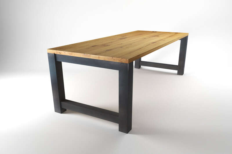 Beispiel: Esstisch mit Tischgestell Metall Melean