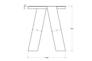 Metall Tischbeine Kulajan 2er Set - #custom.ansicht# 3