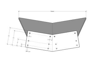 Skizze 4: Tischgestell Stahlwangen