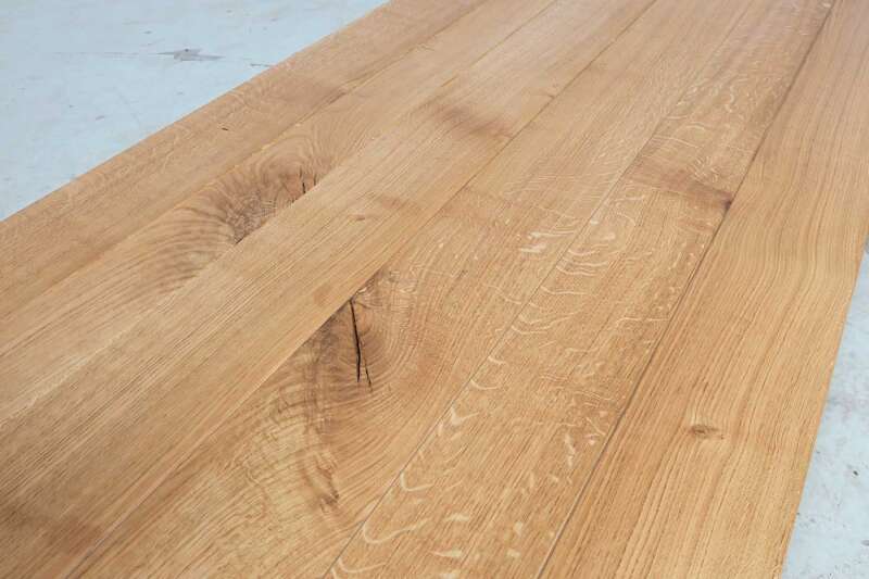 Massivholz Eiche Tischplatte gezackt 245x90cm - #custom.ansicht# 4