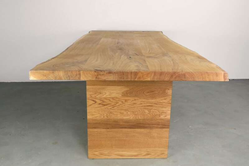 Holztisch massiv auf Ma&szlig; Vibor Eiche - #custom.ansicht# 4
