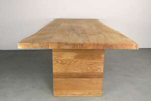Holztisch massiv auf Ma&szlig; Vibor Eiche - Ansicht 1