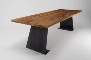 Moderner Design Nussbaum Tisch nach Maß