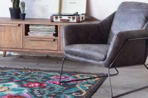Celina Lounge Sessel modern Echtleder