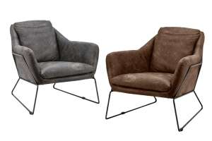 Celina Lounge Sessel modern Echtleder - #custom.ansicht# 3