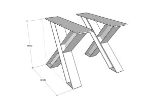 Skizze Tischgestell Paron