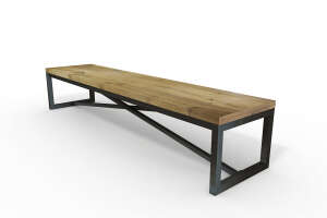 Sitzbank Eiche massiv Holz Jasper auf Ma&szlig; - #custom.ansicht# 1