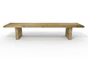 Holz Sitzbank Eiche hochkant Esszimmer Vibor - #custom.ansicht# 2