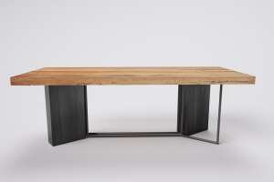 Holztisch massiv Torino altes Eichenholz - #custom.ansicht# 3