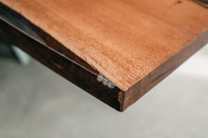 Massivholz Tischplatte aus Eiche mit Epoxid 350 x 115 x 5,5 cm - #custom.ansicht# 3