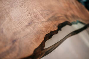 Eichenholz Tischplatte mit Epoxid 250 x 110 x 4,5 cm - #custom.ansicht# 10