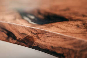 Eichenholz Tischplatte mit Epoxid 250 x 110 x 4,5 cm - #custom.ansicht# 6