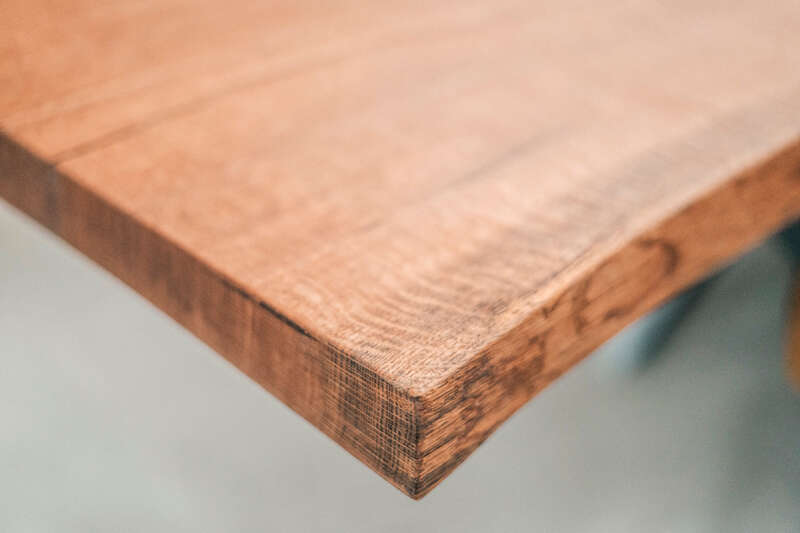 Rustikale Eiche Tischplatte mit Epoxid 360 x 115 x 5 cm - #custom.ansicht# 9