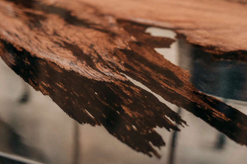 Stilvolle Eiche &amp; Epoxid Massivholzplatte 270 x 120 x 4,7 cm - #custom.ansicht# 14