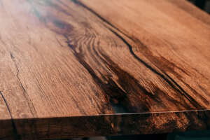 Stilvolle Eiche &amp; Epoxid Massivholzplatte 270 x 120 x 4,7 cm - #custom.ansicht# 3