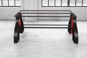 Industriedesign Tischgestell Milas h&ouml;henverstellbar - #custom.ansicht# 2