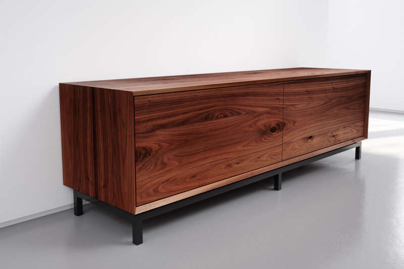 Holz Sideboard modern amerikanischer Nussbaum Serie X-Line - #custom.ansicht# 3