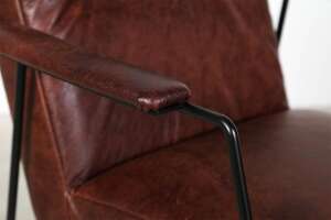 Stuhl mit Armlehne Leder Modell Austin - #custom.ansicht# 6