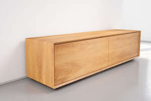 Holz Lowboard nach Ma&szlig; Eiche X-Line - #custom.ansicht# 3