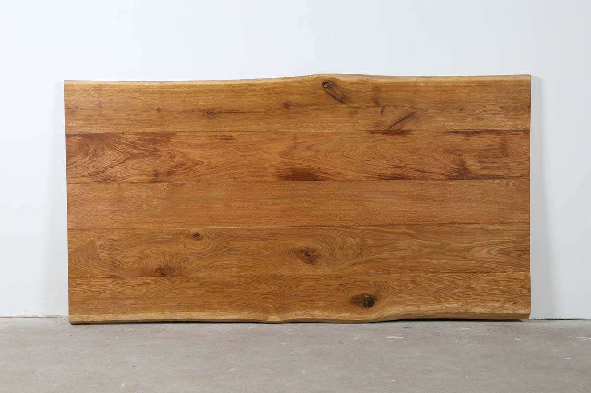 Tischplatte Eiche mit Baumkanten 200x108x4,5