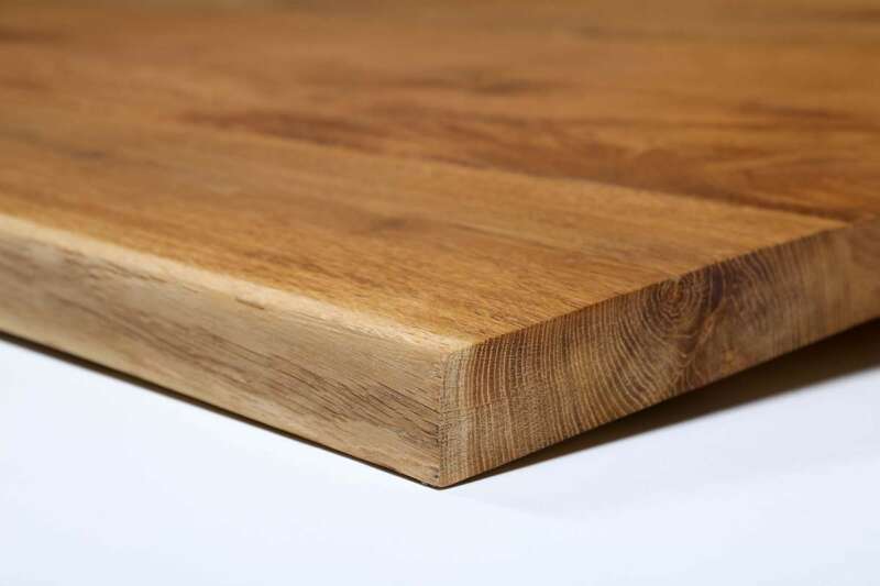 Tischplatte Eiche mit Baumkanten 200x108x4,5 - Ansicht 4