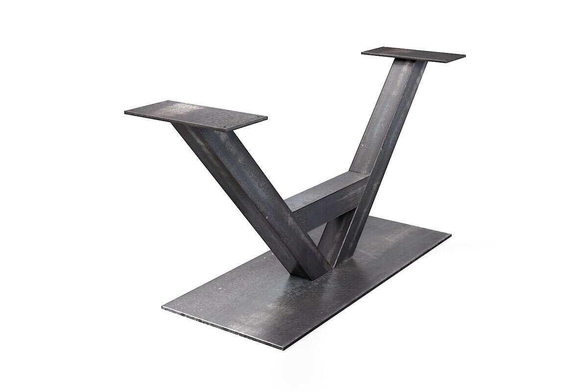 Stahl Tisch-Mittelfuß V-Form nach Maß