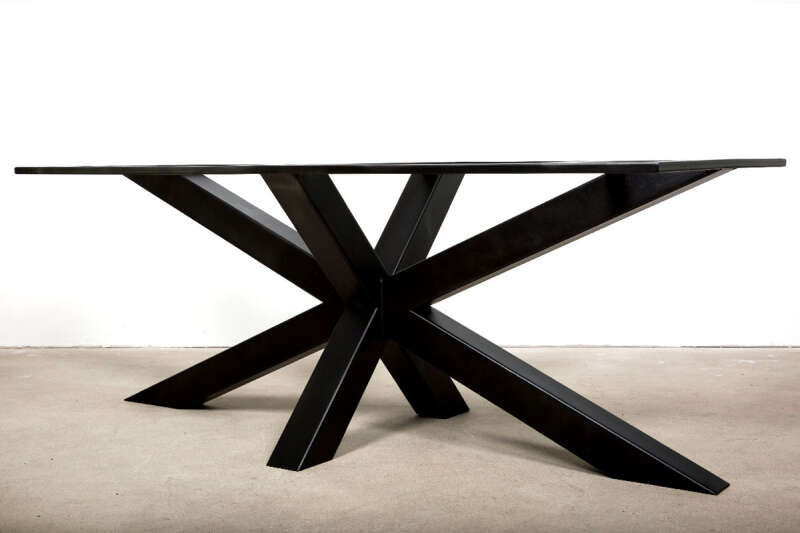 Stahl Tischgestell Bennet schwarz